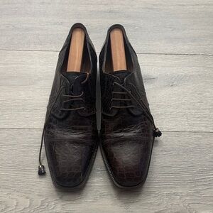 Ferrini Italia Elegant Brown Leather Men's Shoes